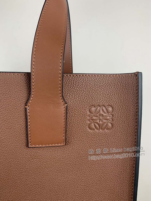 LOEWE包包 羅意威Buckle Tote手袋 羅意威男士棕色托特包 3050  tcl1015